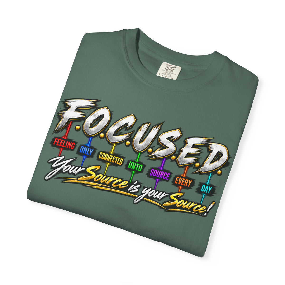 F.O.C.U.S.E.D. Signature Tee – Your Source Is Your Source