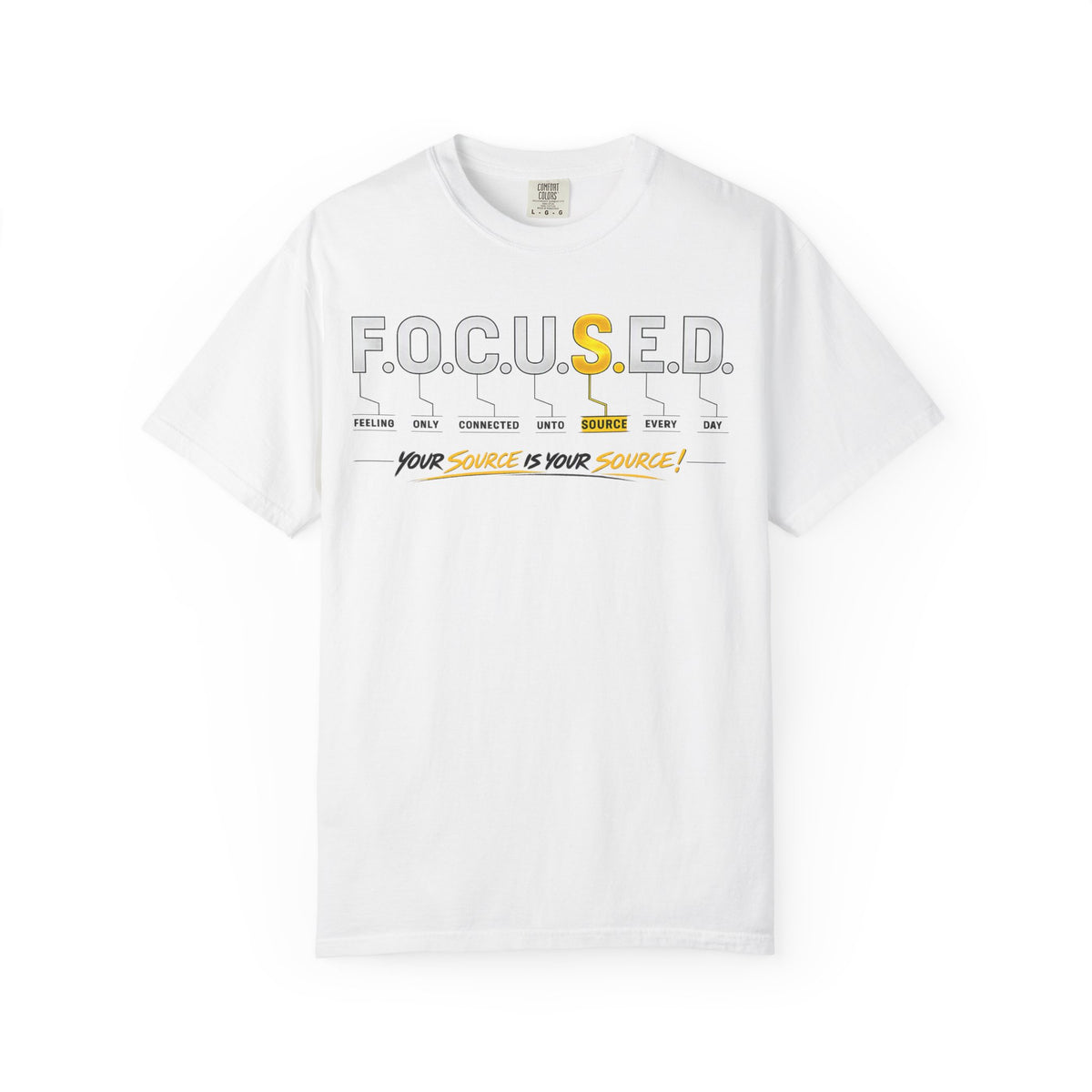 F.O.C.U.S.E.D. Signature “Your Source” Garment-Dyed Tee