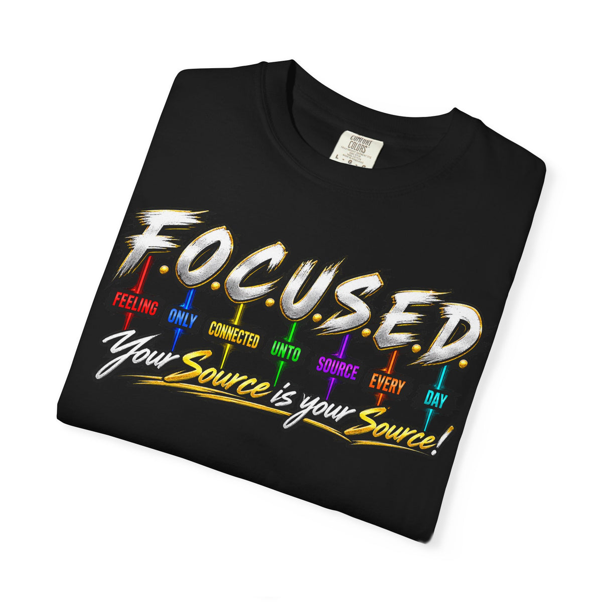 F.O.C.U.S.E.D. Signature Tee – Your Source Is Your Source