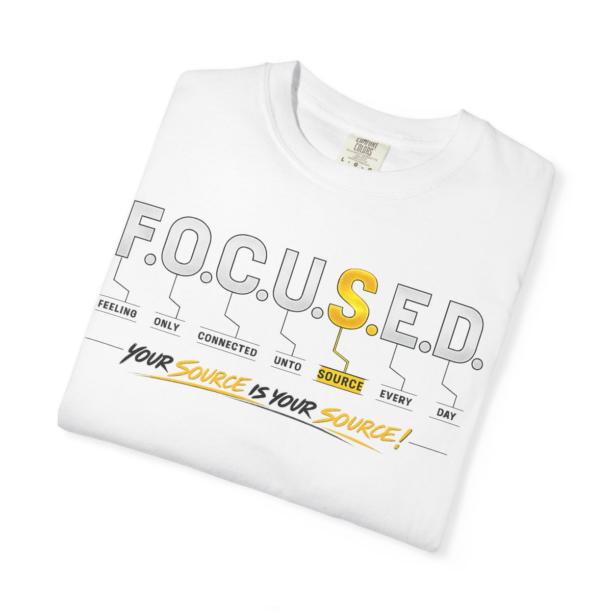 F.O.C.U.S.E.D. Signature “Your Source” Garment-Dyed Tee